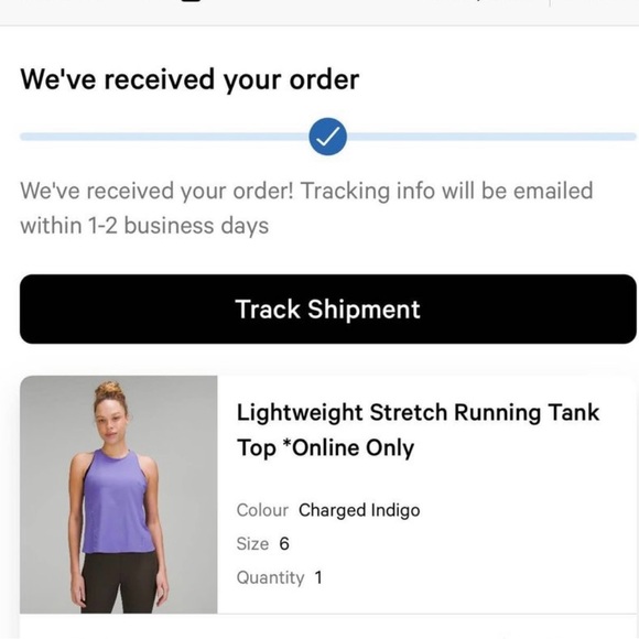 SOLD | Lululemon lightweight stretch running tank top - Picture 8 of 8